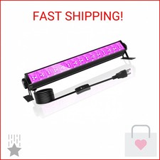 Upgraded 42W LED Black Light Bar, Blacklight Flood Light with Plug Switch 5.9ft