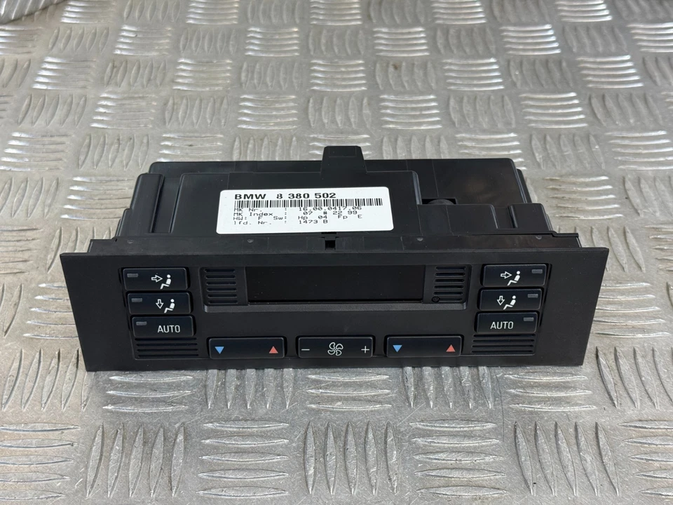 BMW E38 Rear Climate Heater Control 8380502 8375287 - Image 3 of 4