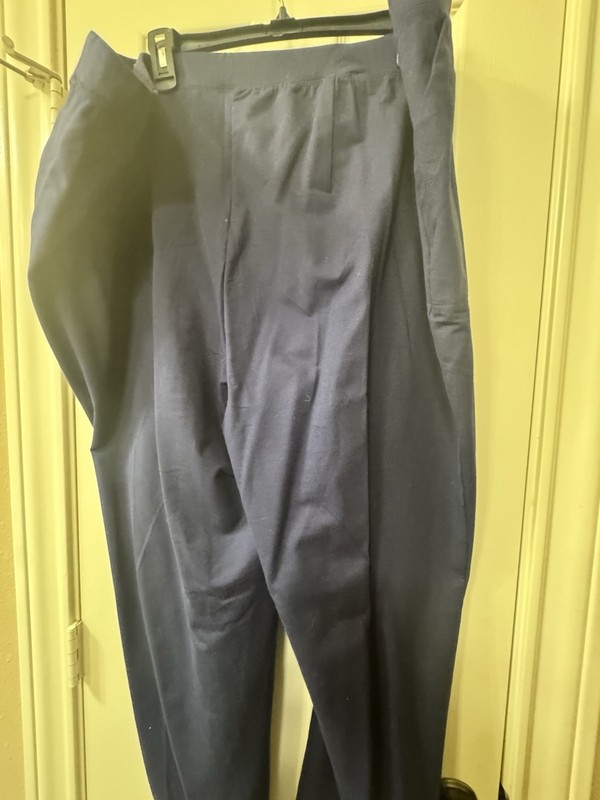 Travel Smith Modal Pants Woman Size 3X Navy Elastic Waist Stretch Original Fit
