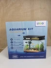 Smart Fish Tank Aquarium Kit UHD Glass Silent Water Pump Self Cleaning 2 Gal