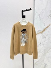 2025 winter hot sales runway show embroidery wool   weave sweater SML