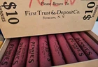 1956-P OBW ORIG BANK WRAP BU UNCIRCULATED LINCOLN WHEAT CENT PENNY ROLL FROM BOX