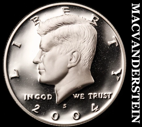 2004-S Silver Kennedy Half Dollar-Choice Gem Proof No Reserve #i2936