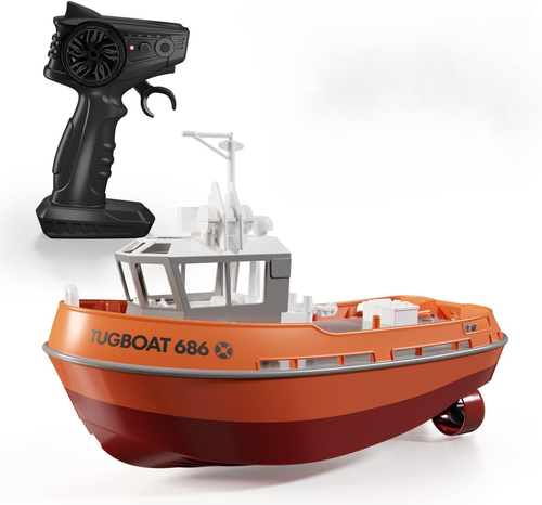 686 Rc Boat 2.4G 1/72 Powerful Dual Motor Long Range Wireless Electric Remote Co - Picture 11 of 12