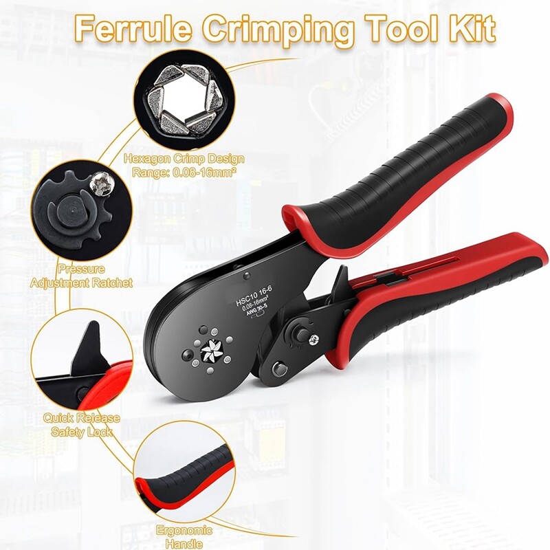 Kit D'Outils de Sertissage de Virole, de Pinces à Sertir avec 1200