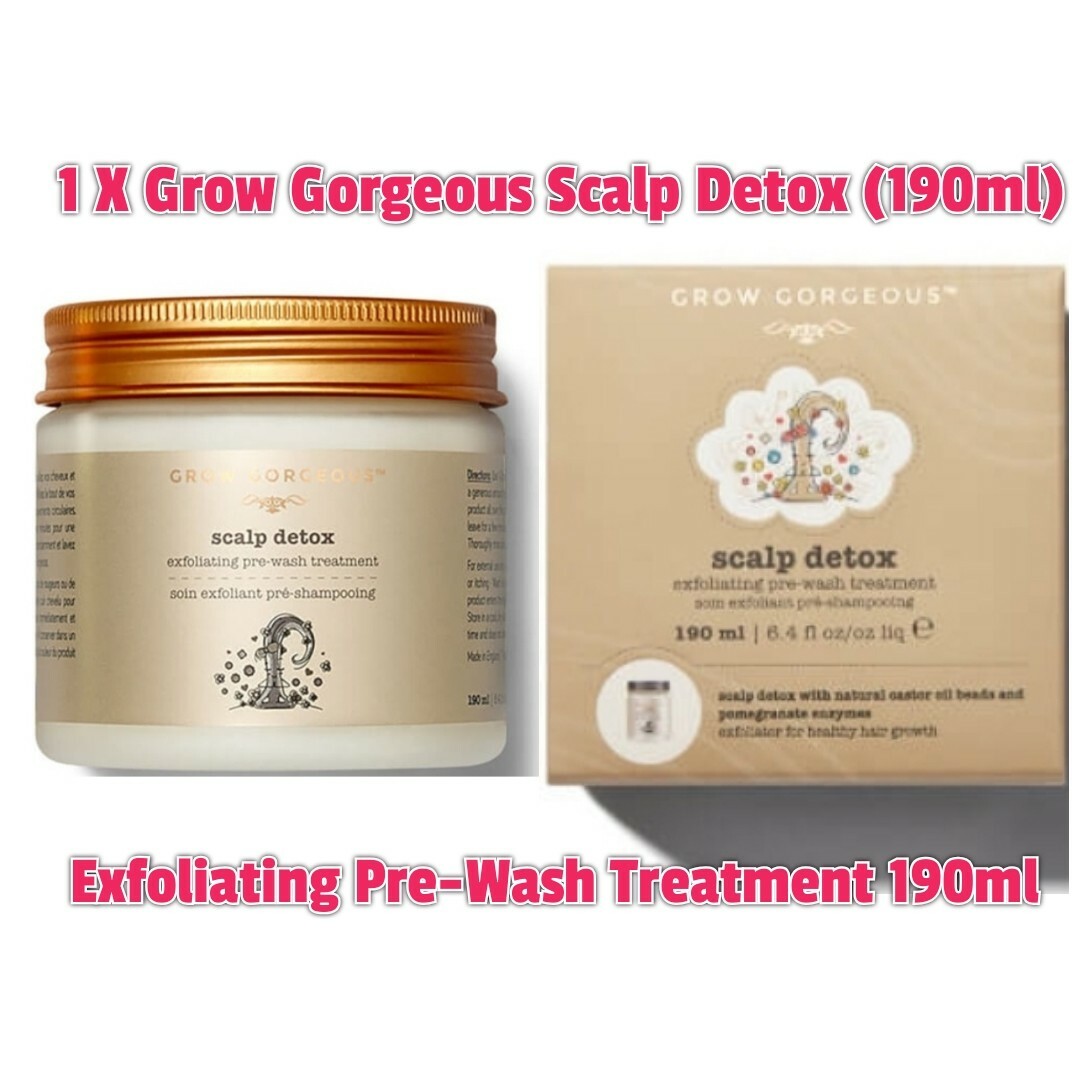 Grow Gorgeous Scalp Detox Exfoliating Pre Wash Treatment 190ml Deep cleansing
