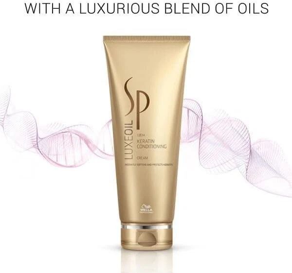 Balsamo Per Capelli Secchi WELLA SP Luxe Oil Keratin Conditioner Cream 200ml - Immagine 3 di 4