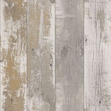 Brown Rustic Wood Wallpaper - Dark Driftwood Effect  - Wall Decor - 670511