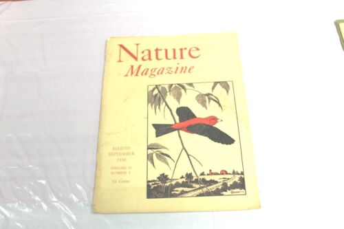 Nature Magazine August September 1958 Hickory Shad Passionflower Ponderosa 