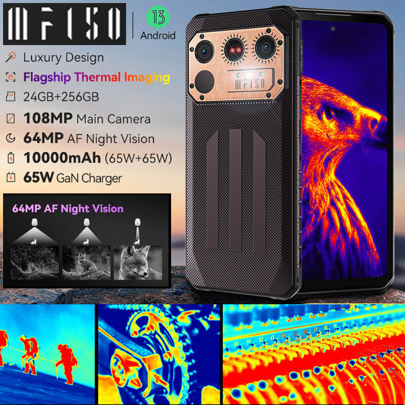 Unlocked 4G LTE Android Rugged Cell Phone Thermal Imaging Mobile