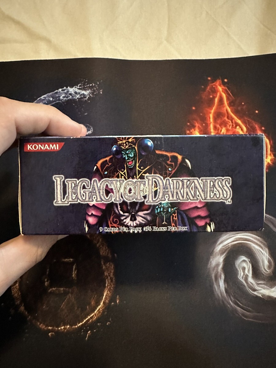 yugioh legacy of darkness booster box YuGiOh Legacy Of Darkness LOD 1st Edition EMPTY Booster Box 36 Pack Box No  Cards
