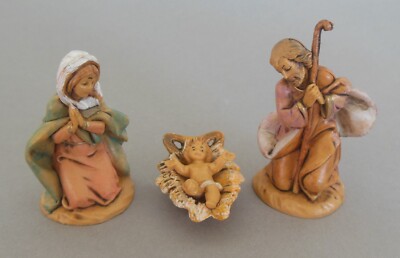 Heilige Familie  6,5 cm hoch für Krippenfiguren Größe 7 cm Fontanini