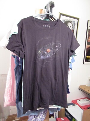 Free State Solar System Planets Astronomy Unisex Black T-shirt XL