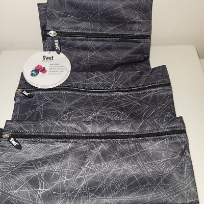 S'Wet~S/3 Bags Multi-Use Water-Resistant Storage Bags (S/M/L) 'Black Chaos' -NEW