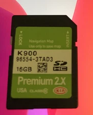 2016-2015 KIA K900  NAVIGATION SD CARD 96554-3TAD3 MAP OEM 