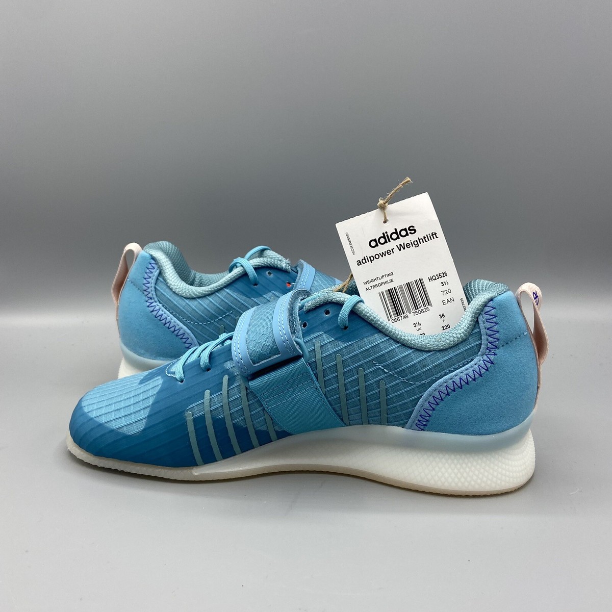 Adidas Adipower Weightlift Blue Athletic Weightlifting Shoes UK