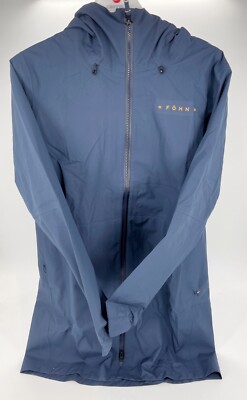 Fohn Womens Longline Waterproof Jacket Mood Indigo UK 12