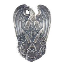 008 WW2 DISTINTIVO POLACCO DELLA SCUOLA DI ARTIGLIERIA IN ITALIA - POLONIA