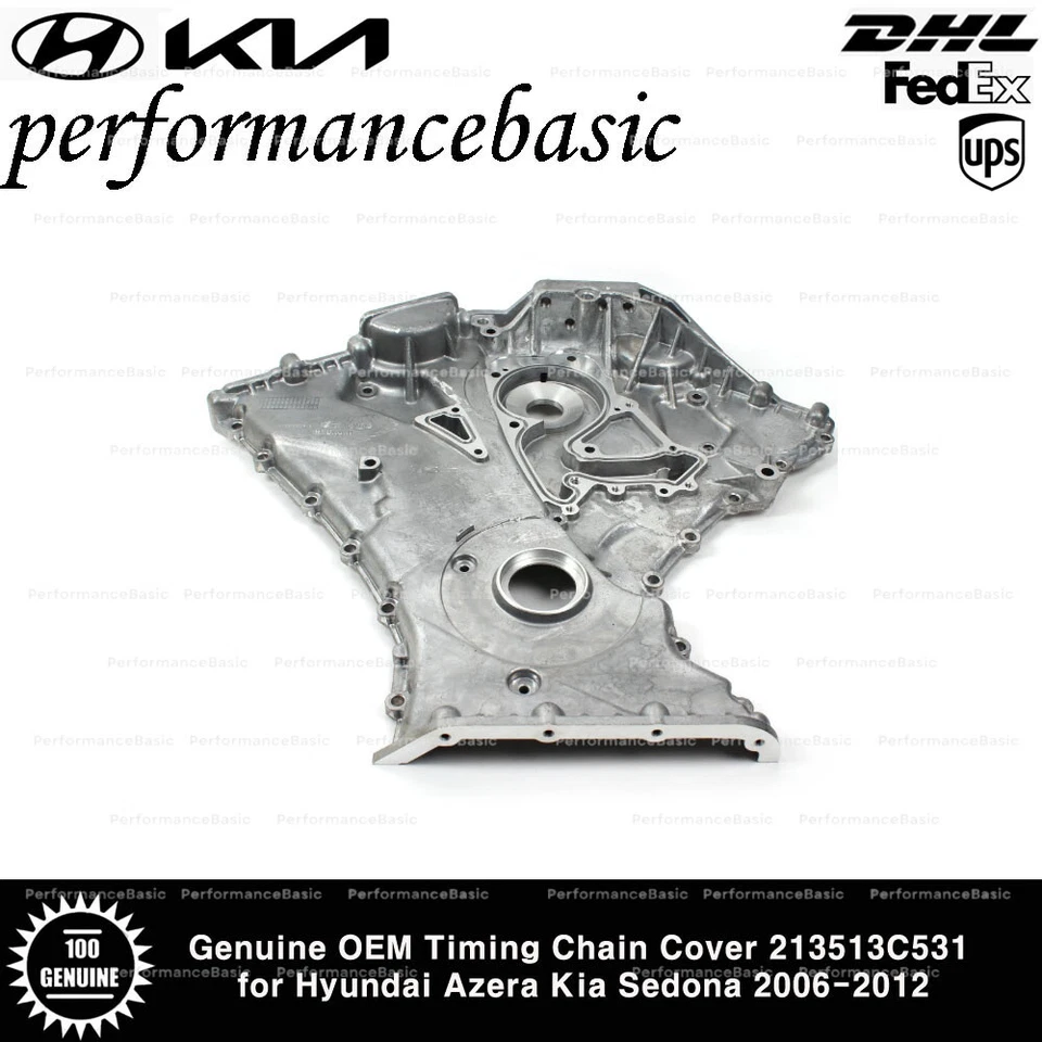 Cubierta de cadena de distribución original OEM 213513C531 para Hyundai Azera Kia Sedona 2006-2012 Foto 2 de 2