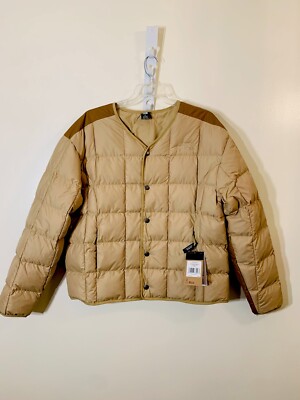 The North Face Lhotse quilted relaxed fit reversible jacket tan NWT sz L $260.00
