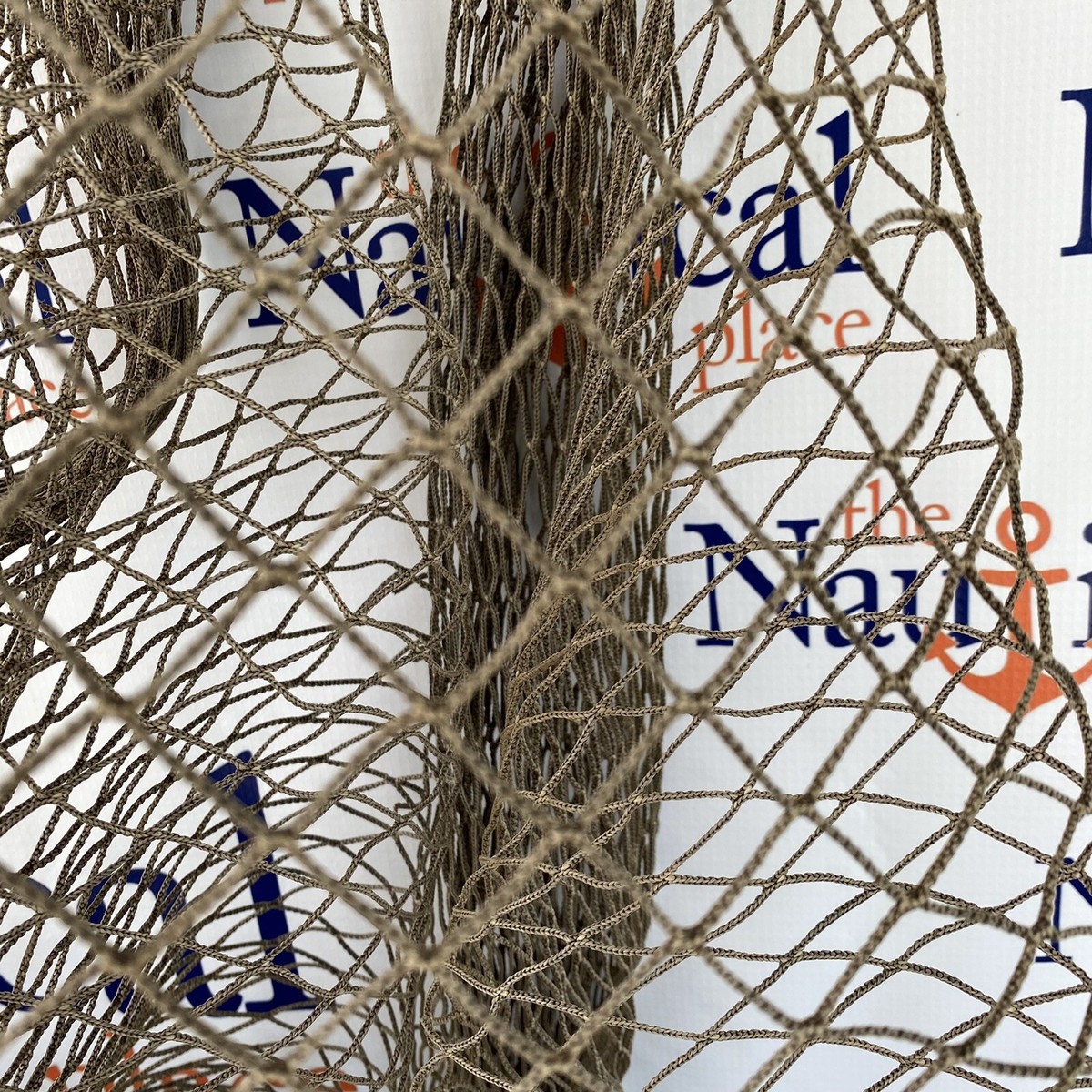 Itenga Rete Da Pesca, Da 100 X 100 Cm, Di Colore Naturale - Foto 2