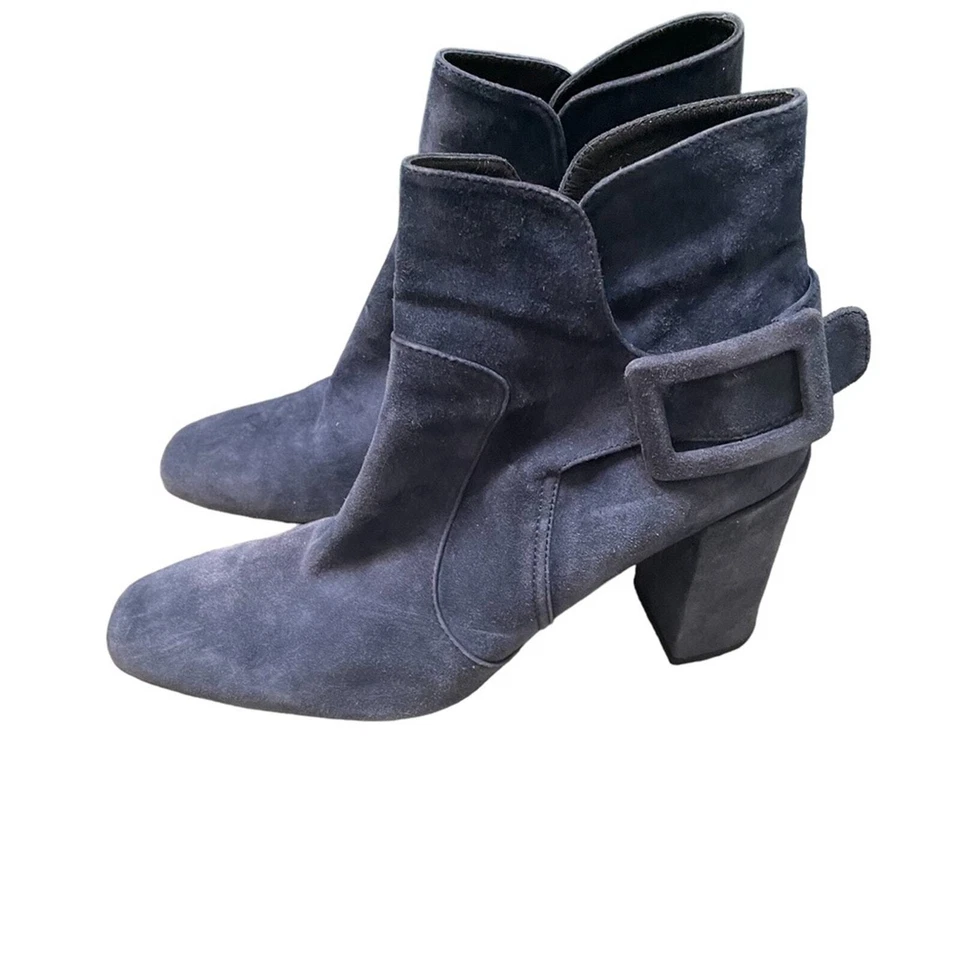 BOTINES ROGER VIVIER GAMUZA TACÓN MUJER TALLA 10 Foto 3 de 4