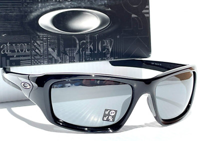 Oakley VALVE Shiny Black POLARIZED Black Iridium Lens Sunglass 9236 12-837