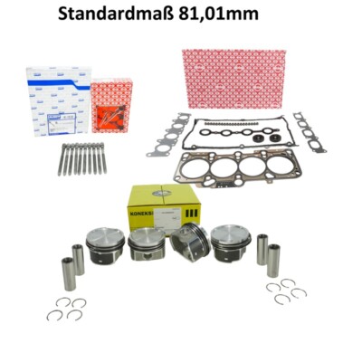 Rep.Set Standardkolben 81,01Ø Dichtsatz Elring für Audi 1.8T 20V APX APY TT S3
