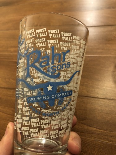 Rahr & Sons Brewing Company Ft Worth Pint Beer Glasses Labor,Bucking Rock,Water - Picture 2 of 7