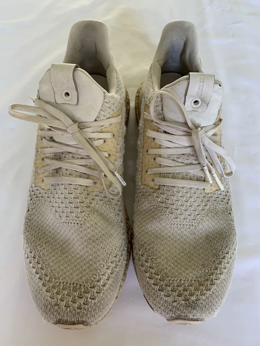 Adidas ultra boost continental triple white running shoes size