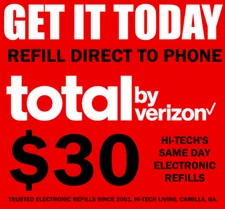   TOTAL 😍  BY VERIZON $30 REFILL ✅ DIRECT TO PHONE FAST REFILL ✅ GET IT TODAY!