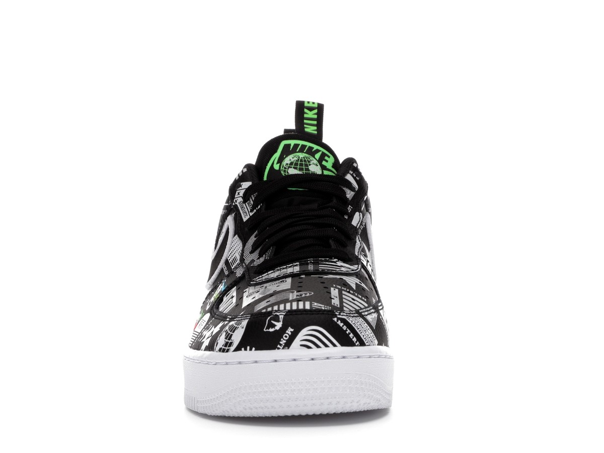 Size 9.5 - Nike Air Force 1 '07 LX Worldwide Pack - Black
