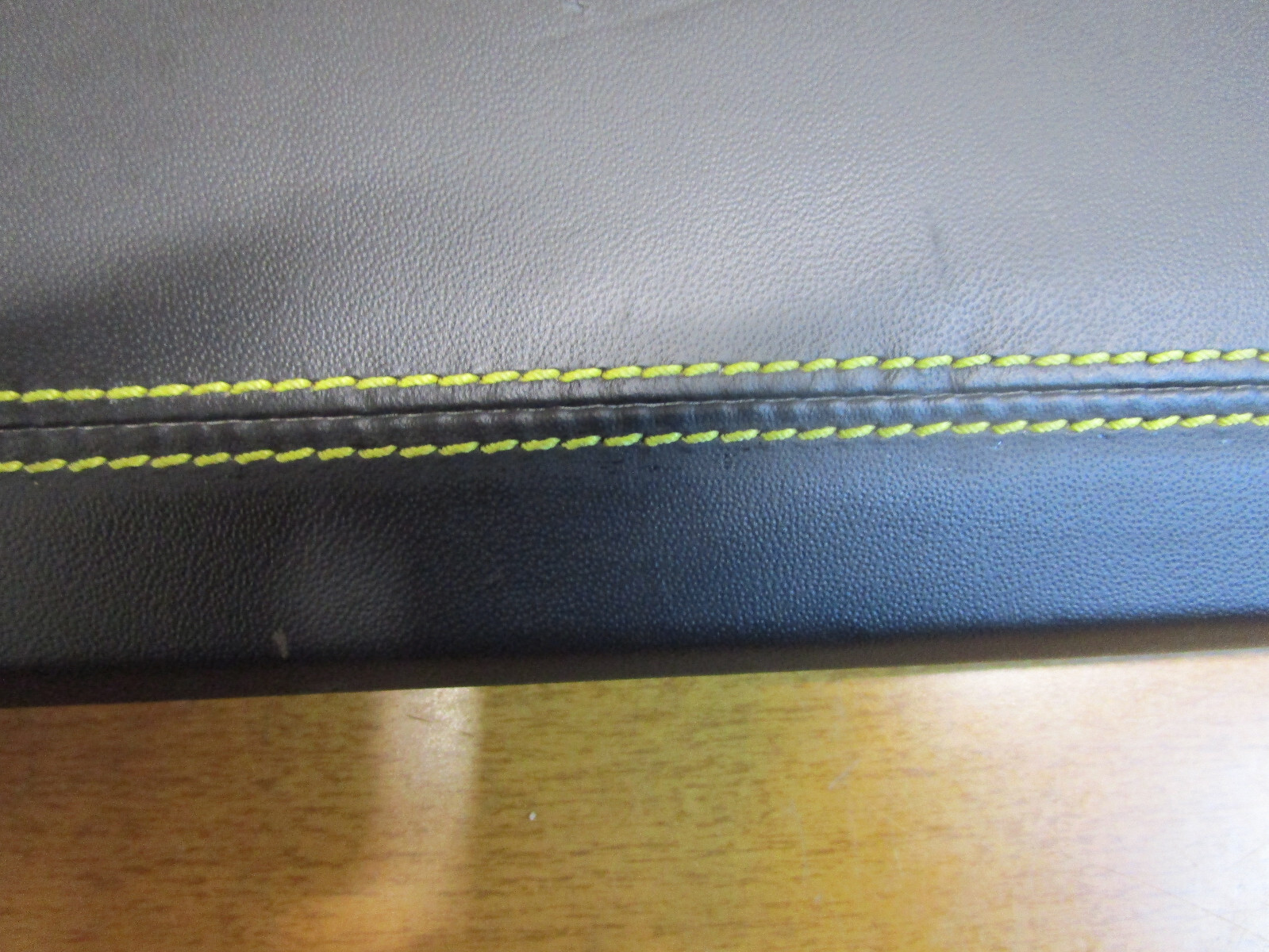 Ferrari 458 -Rear Under Window Trim Panel Black With Yellow Stitch P/N 81420100