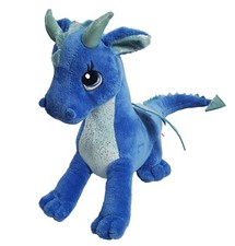 Aurora Dragon Plush Indigo Sparkle Tales Blue 15" Stuffed Animal