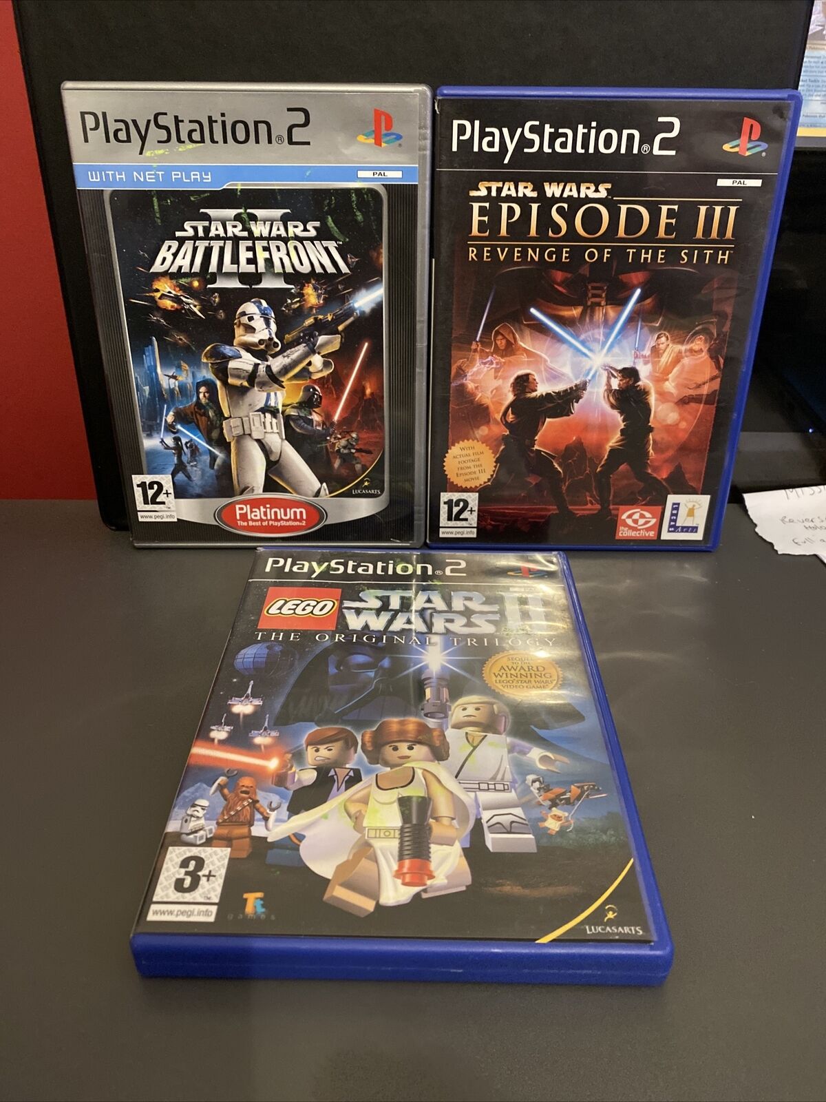 Star Wars Battlefront 2, & Lego Star Wars 2 Original Trilogy PS2 Bundle  TESTED!