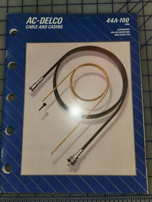 #ad #ad 1986 AC Delco Parts Catalog Cable Casing $14.39