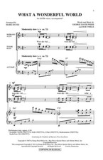 What a Wonderful World SATB Louis Armstrong