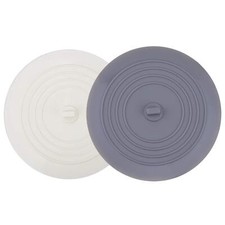 V-TOP Tub Stopper 2 Pack 6 in Large Silicone Drain Plug Hair Flat Suction Cover