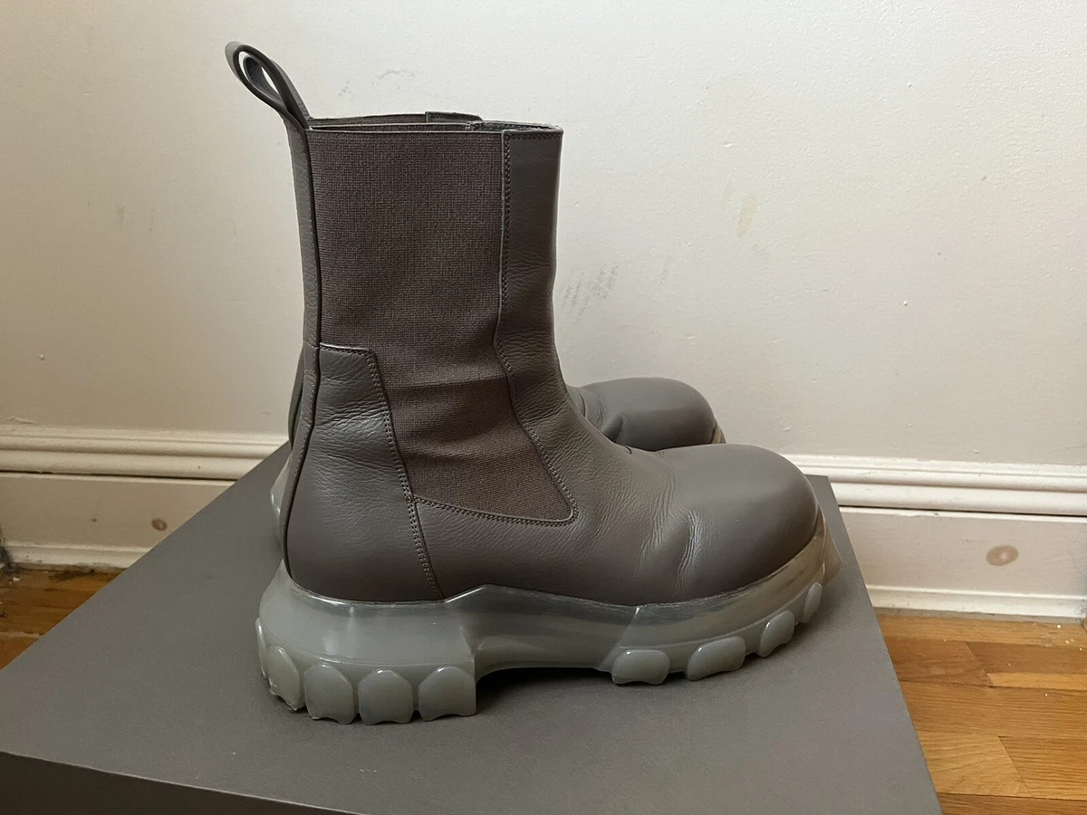 rick owens Grey Beetle Bozo Tractor Boots size 41 | eBay