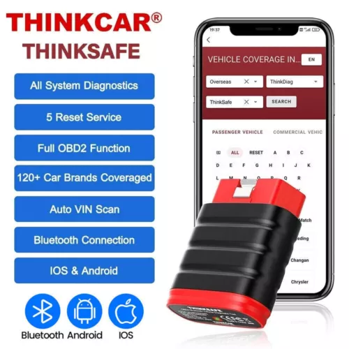 ThinkCar ThinkSafe OBD2 Scanner Bluetooth All System Diagnostic Tool Code Reader - Picture 1 of 16