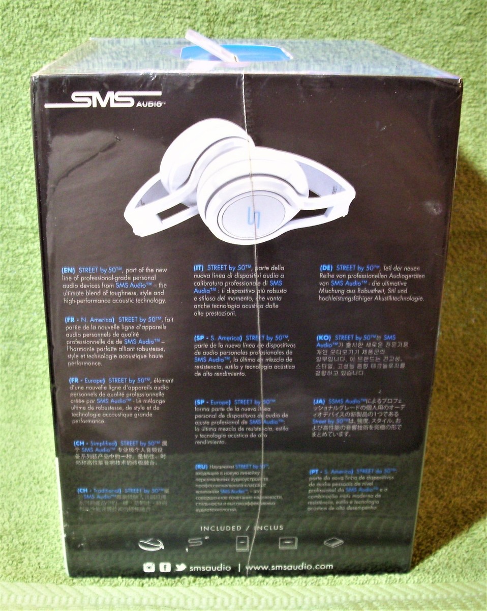 SMS Audio Street by 50 Cent Wired On-Ear Headphones-White SMS Audio Street by 50 Cent Wired On-Ear Headphones-White