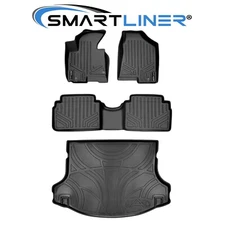 SMARTLINER Custom Fit Floor Mats 2 Row Cargo Liner TPE 2011-2013 Kia Sportage