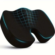 Memory Foam Seat Cushion Office Chair Car Seat Pad Coccyx Tailbone Pain Relief