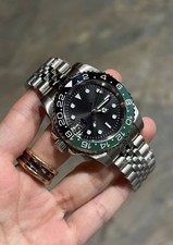 m.1watches Black GMT Automatic Watch Jubilee Bracelet | Seiko NH34
