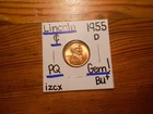 1955D Lincoln Cent Gem BU+ FANTASTIC!!! PQ!!! LOOOOOOOK!!!!!!
