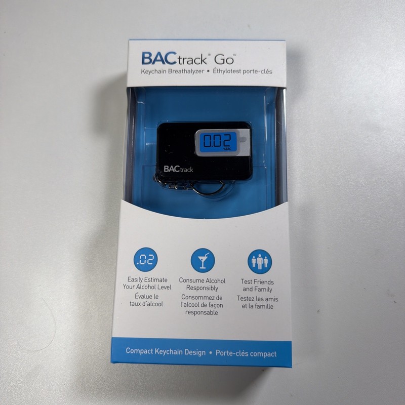 Bactrack Go Keychain Breathalyzer Ultra-Portable Pocket Keyring Alcohol Test