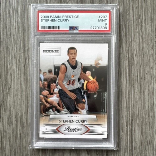 2009 Panini Prestige #207 Stephen Curry RC PSA 9 Golden State Warriors