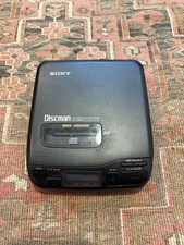 Sony Discman D-34 Walkman Portable CD Music Player Parts Or Repair TURNS ON