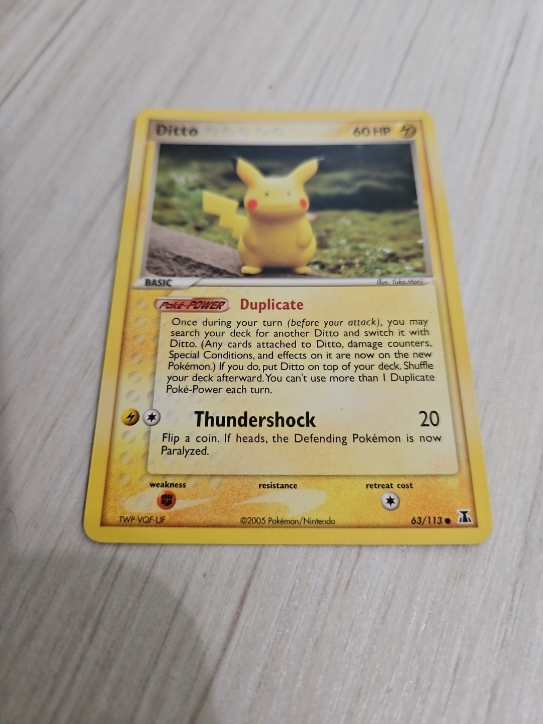 NM Ditto 63/113 Delta Species Pokemon Yuka Morii