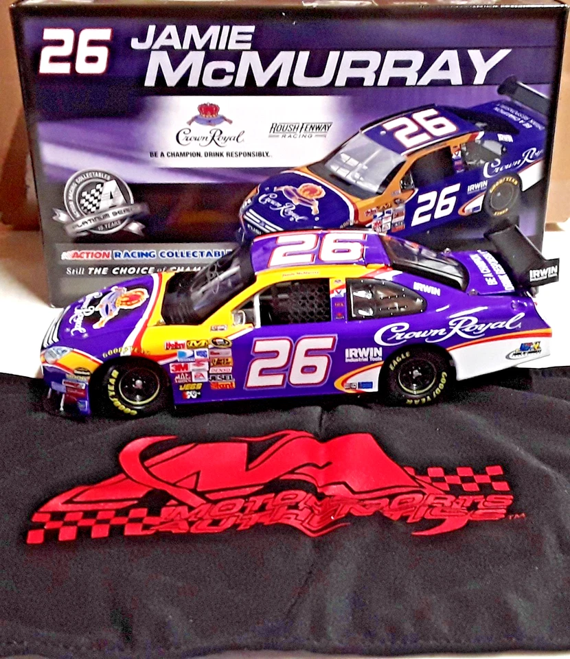 Action Racing escala 1/24 Jamie McMurray #26 Crown Royal 2008 Ford firmado (BB-2 Foto 2 de 4